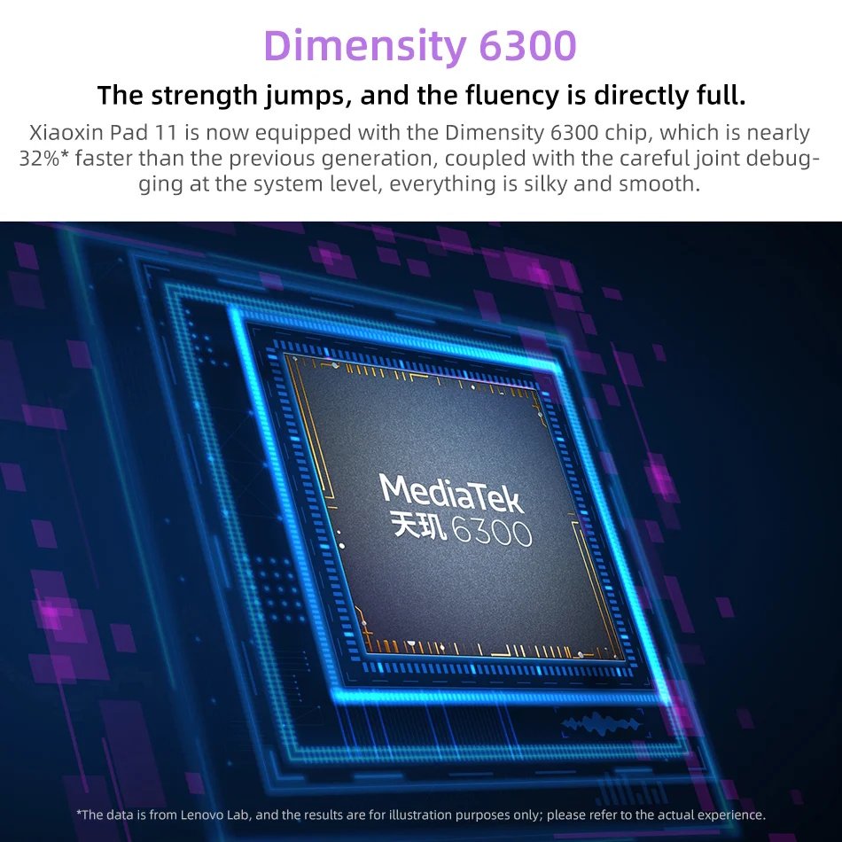 Планшет Lenovo Xiaoxin Pad 11" 2025 6/128Gb 2.5К Dimensity 6300 Dolby Atmos WiFi, фото №4