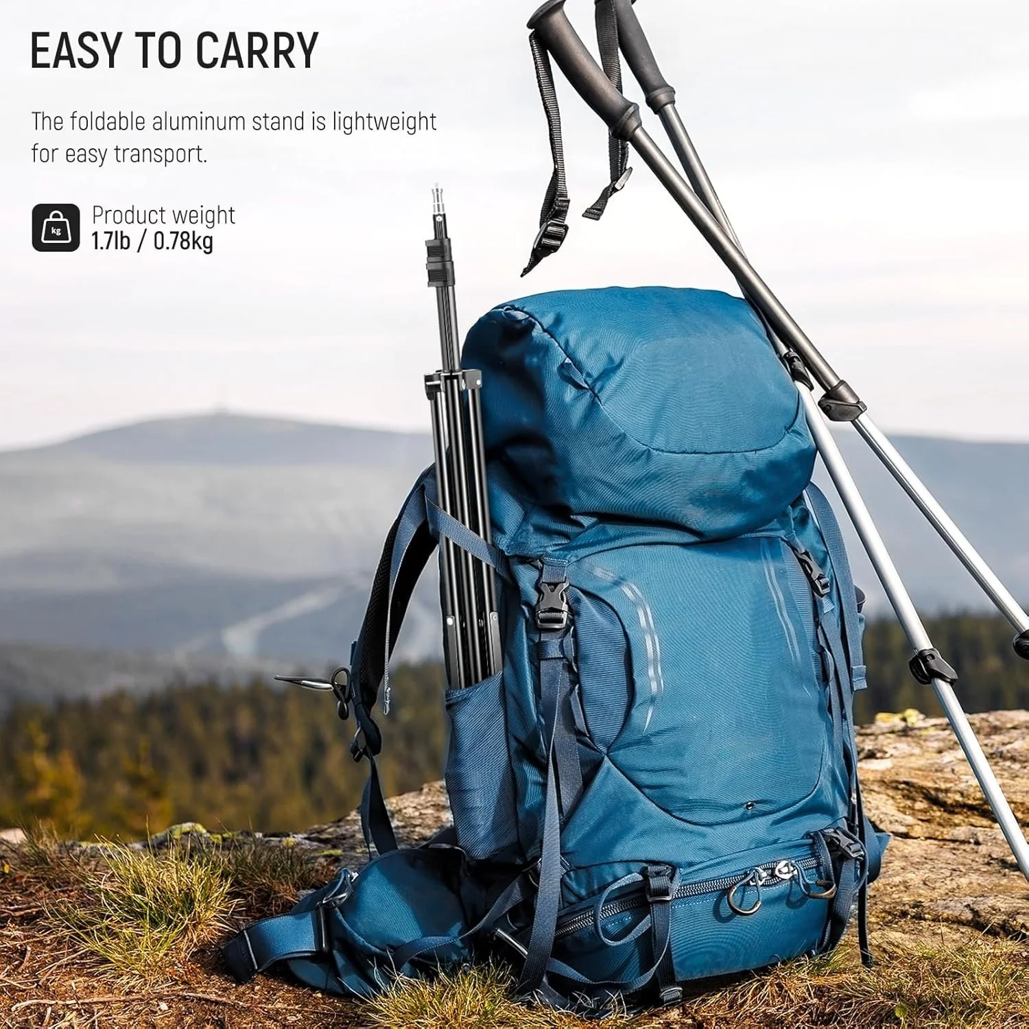 Комплект штативів Neewer ST210 210 см 2шт Чорний, фото №6 Комплект штативів Neewer ST210 210 см 2шт Чорний, фото №6