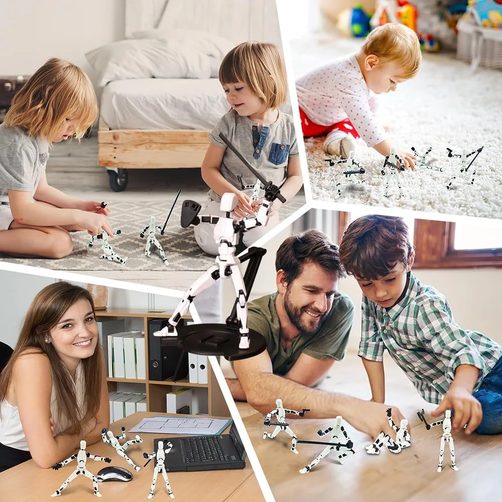 Робот-ігрова фігурка MEZHEN T13 Dummy 13 3D Print 14 см з аксесуарами, фото №5