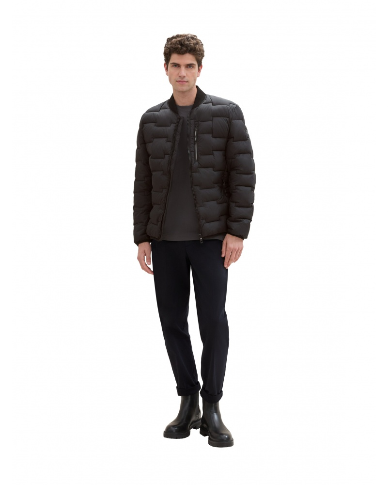Куртка Tom Tailor QUILTED BOMBER JACKET Черный S, фото №3