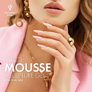 Гель для наращивания ногтей Victoria Vynn Thixotropic Mousse Sculpture Gel 15 мл, 05 Baby Pink synthetic.ua - Фото 1