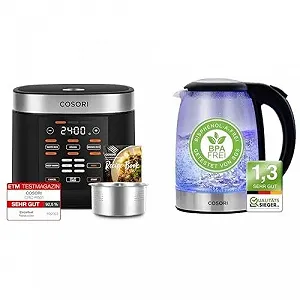 Мультиварка COSORI с 17 программами 1.8 л и чайник COSORI из стекла 1.7 л - Фото 1