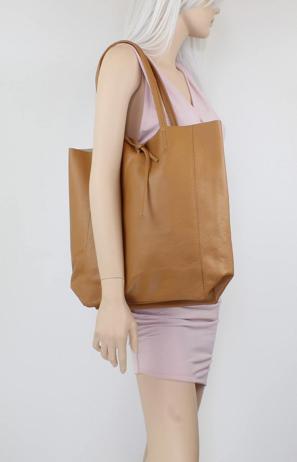 Женская сумка с открытым верхом Girly Handbags из натуральной кожи, фото №5