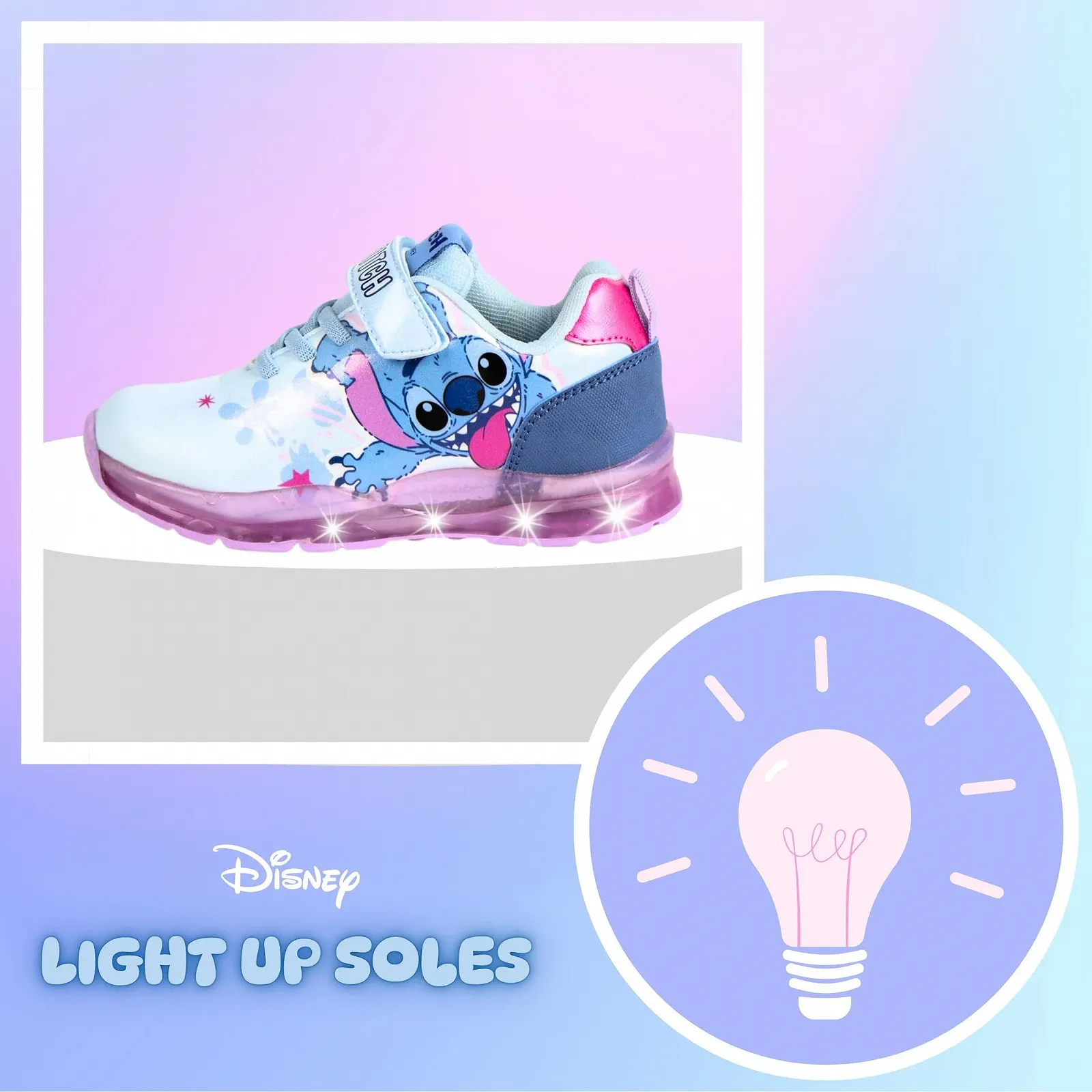 Кроссовки Disney Stitch для девочек, Детская Кроссовки с блестящим дизайном, Размеры EU 25-32, фото №3