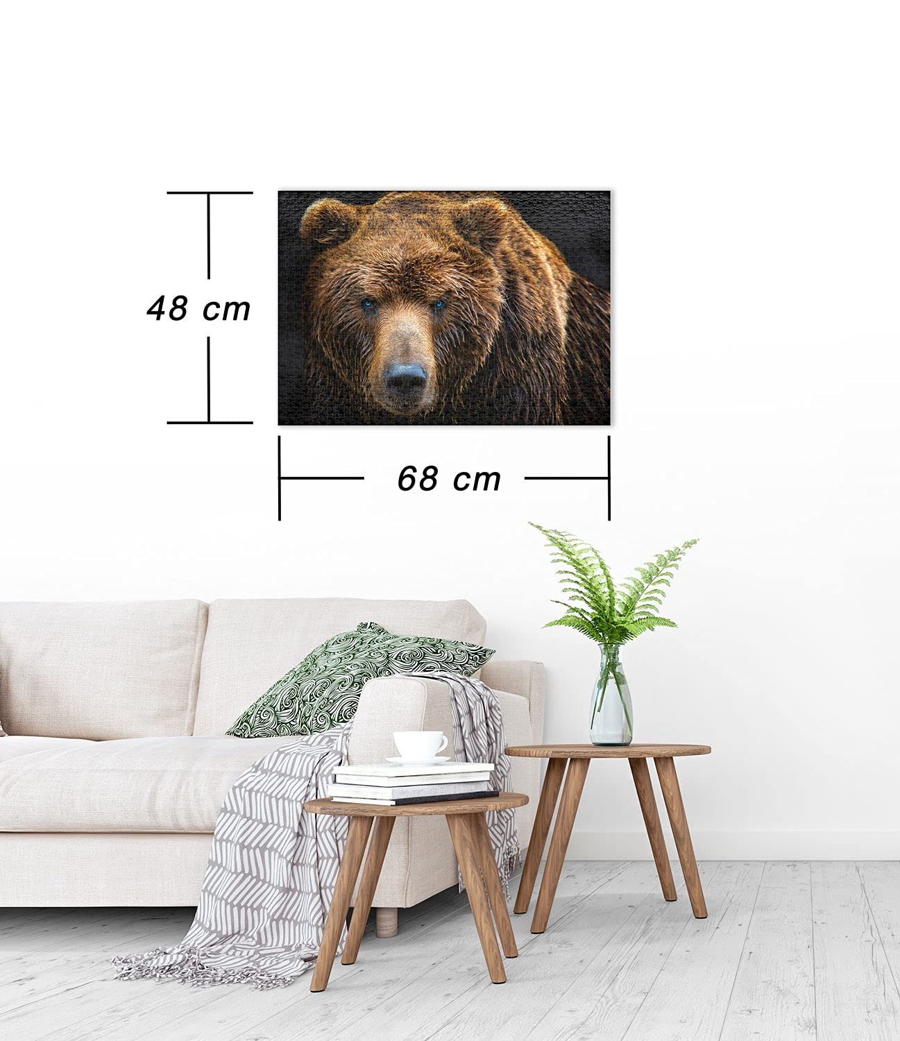 Пазл Ulmer Puzzleschmiede Grizzly 1000 элементов Животные Бурый медведь Портрет крупным планом, фото №3