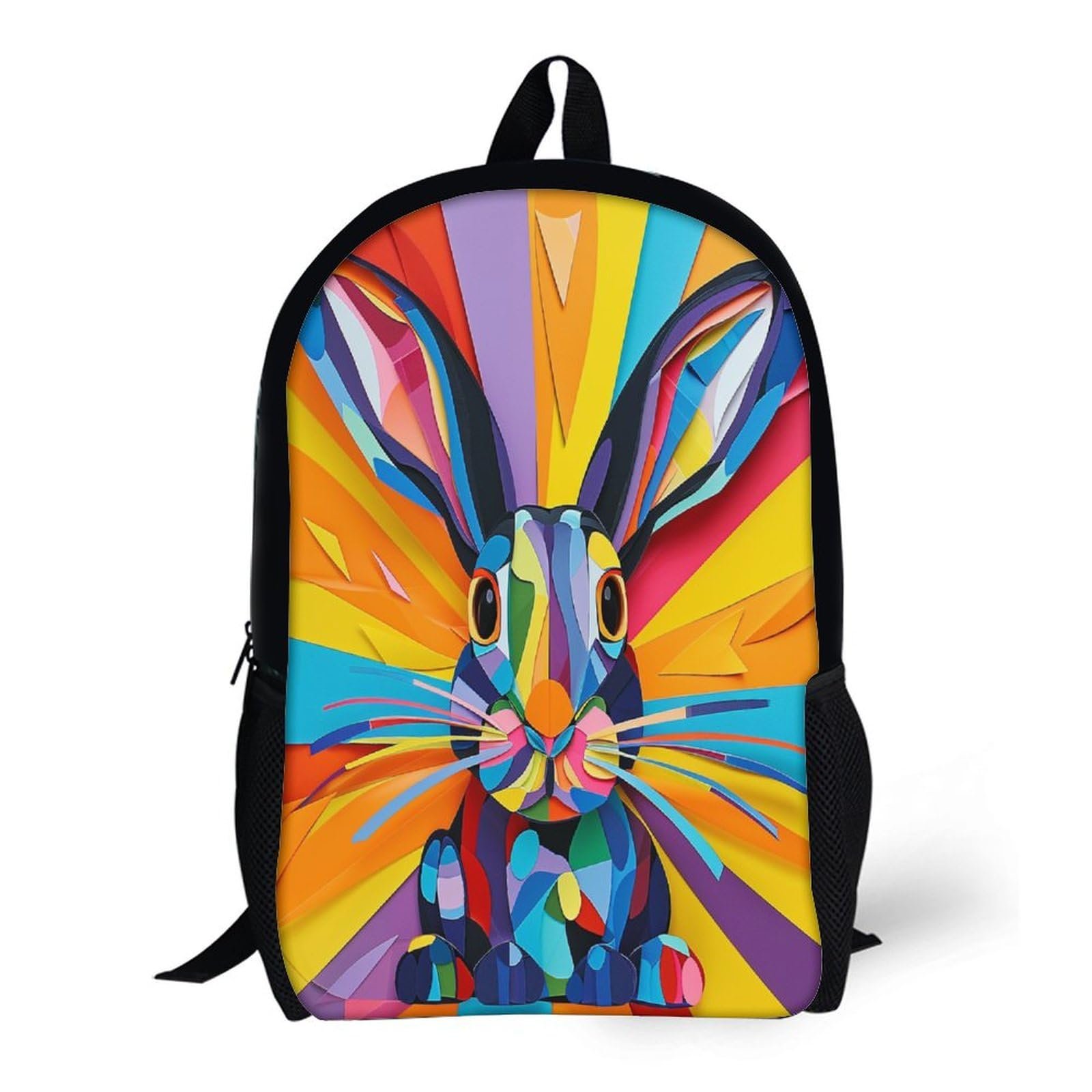 Ранец NACHOMACHO Rabbit для девочек и мальчиков, эргономичный дизайн, 17 дюймов, фото №6