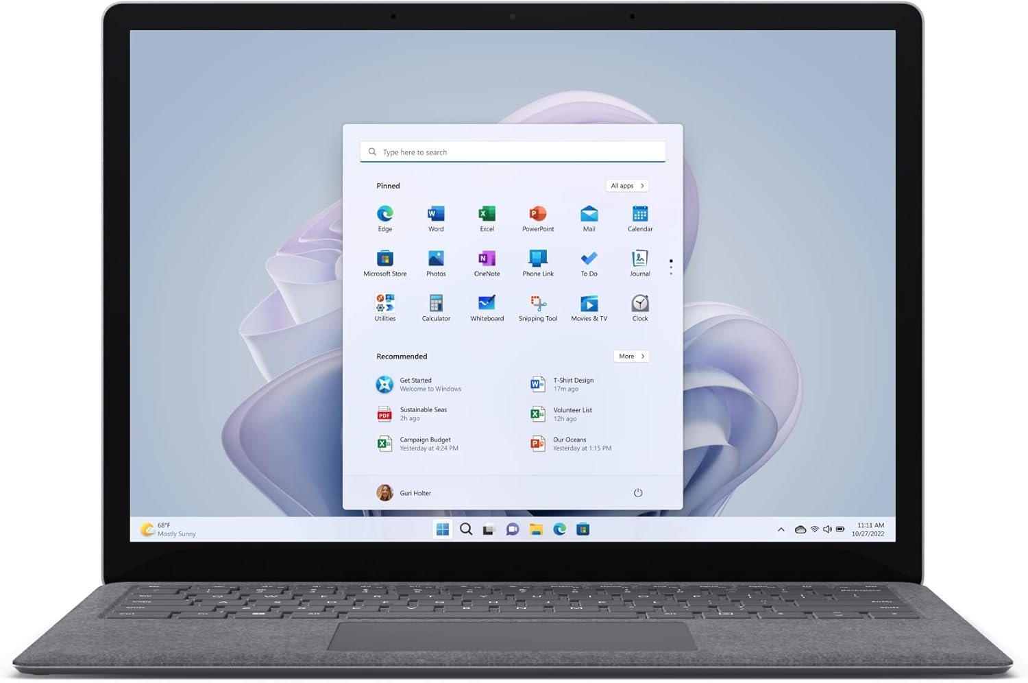 Сенсорный ноутбук 13.5" Microsoft Surface Laptop 5 Intel Core i5-1235U RAM 8GB SSD 256GB 18год батарея Win11 Алюминиевой корпус (UKR), фото №1