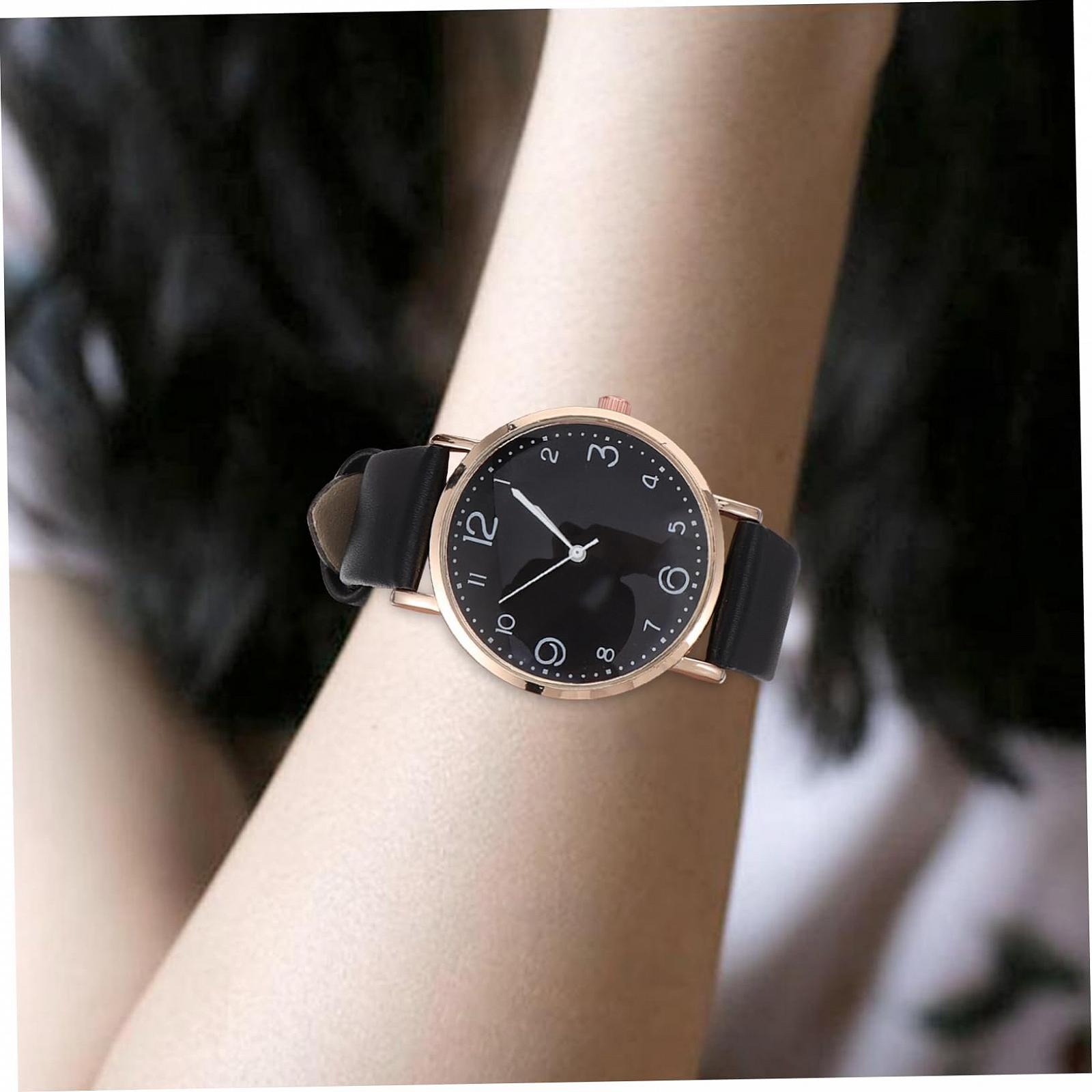 Жіночий годинник Healvian, бежевий, сріблястий, фото №4