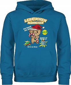 Детская Толстовка для Мальчиков и Девочек Shirtracer Рождественские Подарки Рождество Пряничные Человечки Игра Винтаж - Фото 1