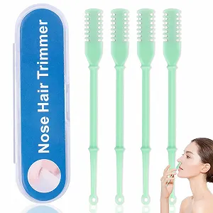 Тример для носа Ручний Подвійний ніж Портативний 360° Обертання 4 шт. - Фото 1