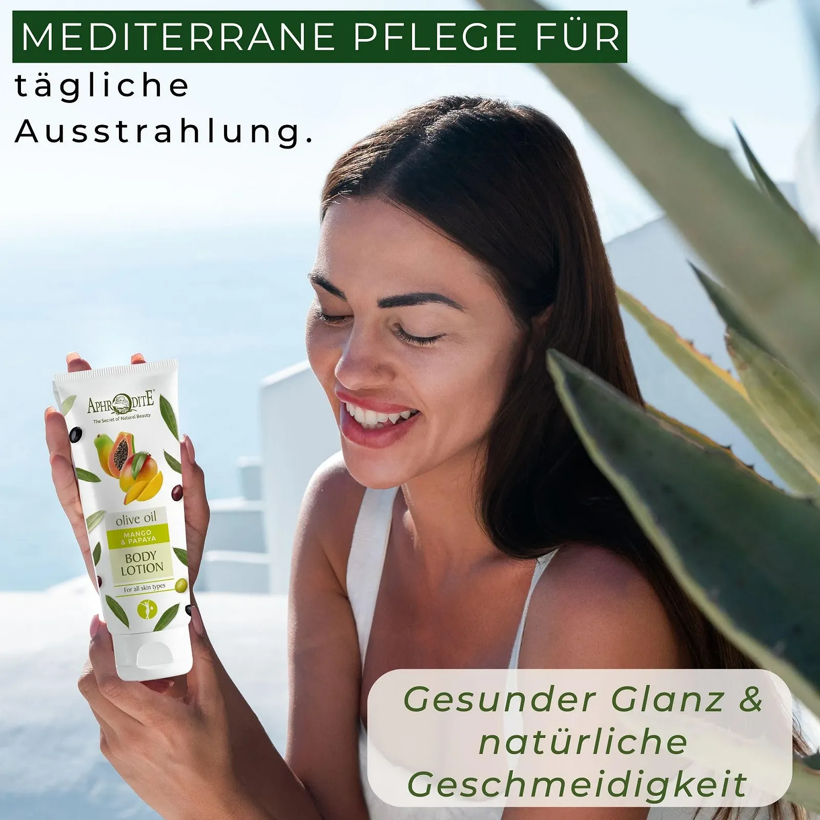 Лосьон для тела Aphrodite Набор по уходу за телом Интенсивное увлажнение, гладкая кожа - 1x лосьон для тела с алоэ вера, 1x лосьон для тела с манго и папайей - Укрепляющий крем для тела, фото №6