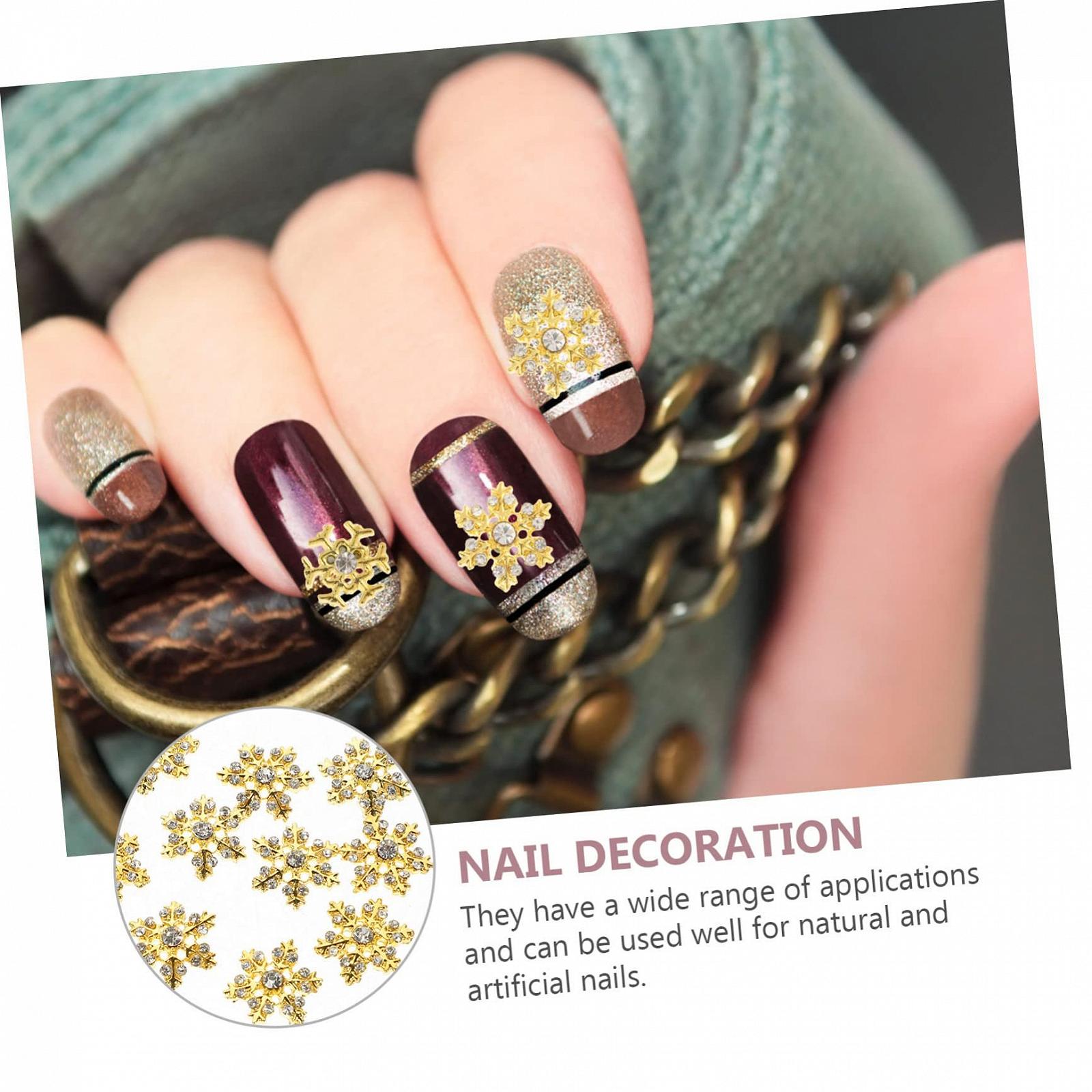 Украшение для ногтей Снежинка 40 шт., фото №6