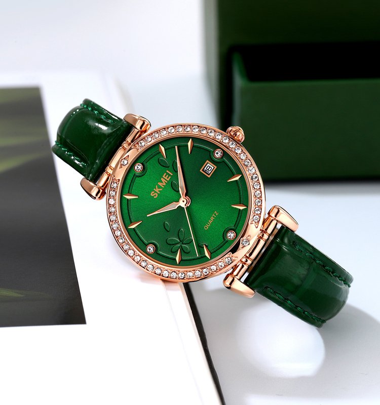 Годинник Skmei 2169 Rose Gold-Green, фото №4