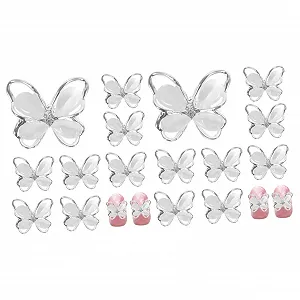 Украшения для ногтей Healvian, 20 шт., камни, гелевые ногти, ракушки для декорирования, металлические, золотые, 3D - Фото 1