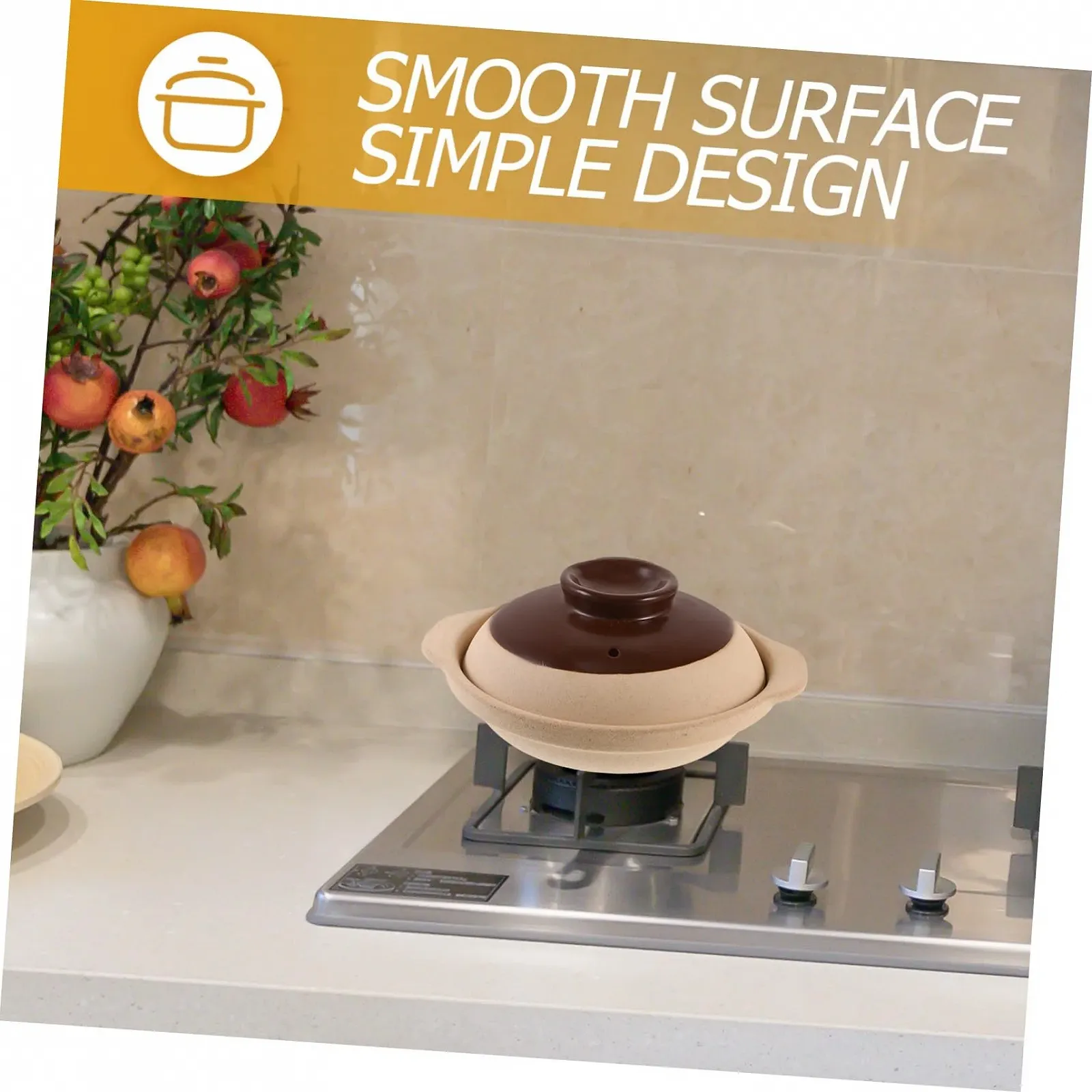 Форма для запекания VALICLUD Керамическая с плоским дном для супа и ребрышек, фото №8