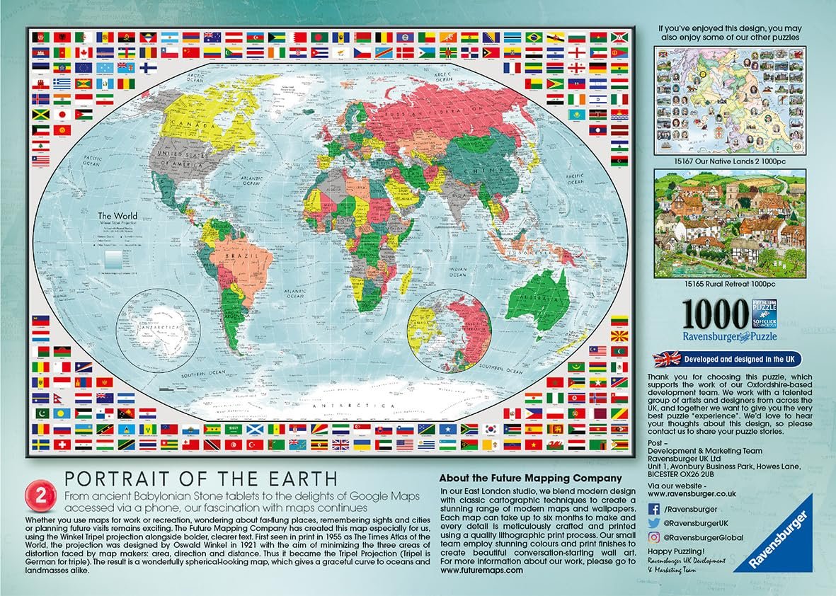 Пазл Ravensburger Portrait of The Earth 1000 элементов 70 x 50 см от 12 лет, фото №3