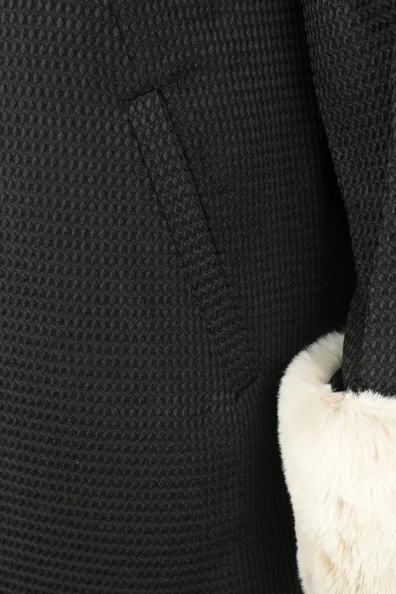 Пальто Hell Bunny Faustine Жіноче Чорний/Бежевий, фото №3 Пальто Hell Bunny Faustine Жіноче Чорний/Бежевий, фото №3