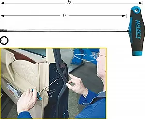 Викрутка Hazet 828LG-T20 Torx Т-подібна рукоятка 200 мм synthetic.ua - Фото 1