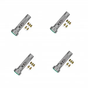 Ліхтар VILLCASE 4 шт. Реквізит Мініатюрний Ретро дизайн для походів Старомодний для пошуку скарбів Старомодний світлодіодний Залізо Срібло - Фото 1