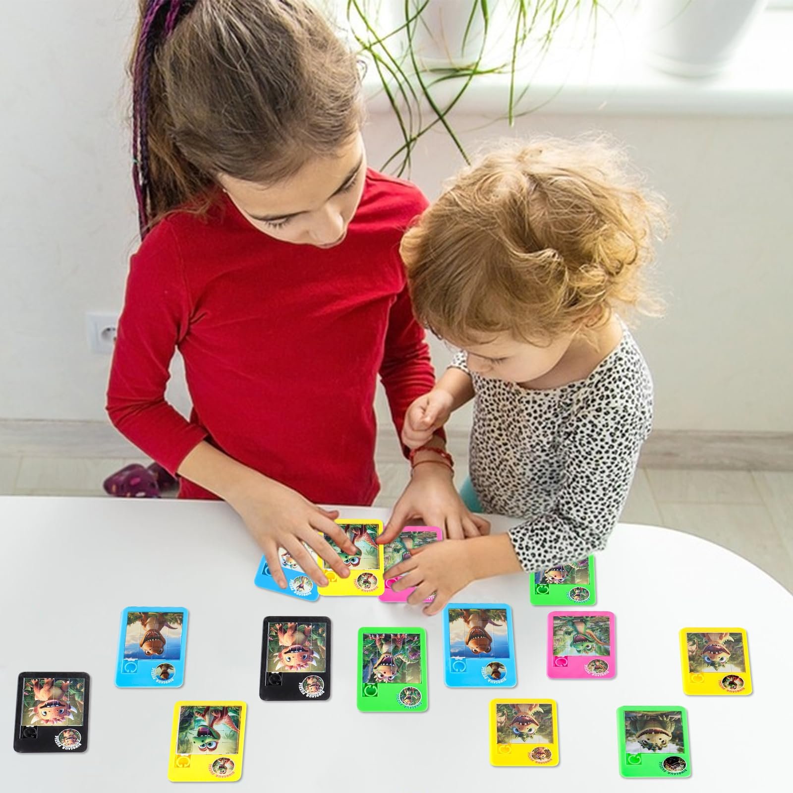 Набор пазлов-пятнашек Динозавры 16 шт. 5 x 7 см, фото №6