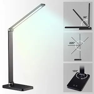 Настольная лампа Lunartec CCT Reading Lamp Алюминиевая 660 Лм USB Черная synthetic.ua - Фото 1