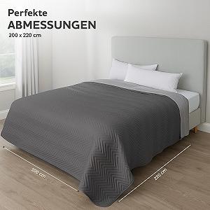 Покрывало Тип Home Oase 200 x 220 см Антрацит synthetic.ua - Фото 1