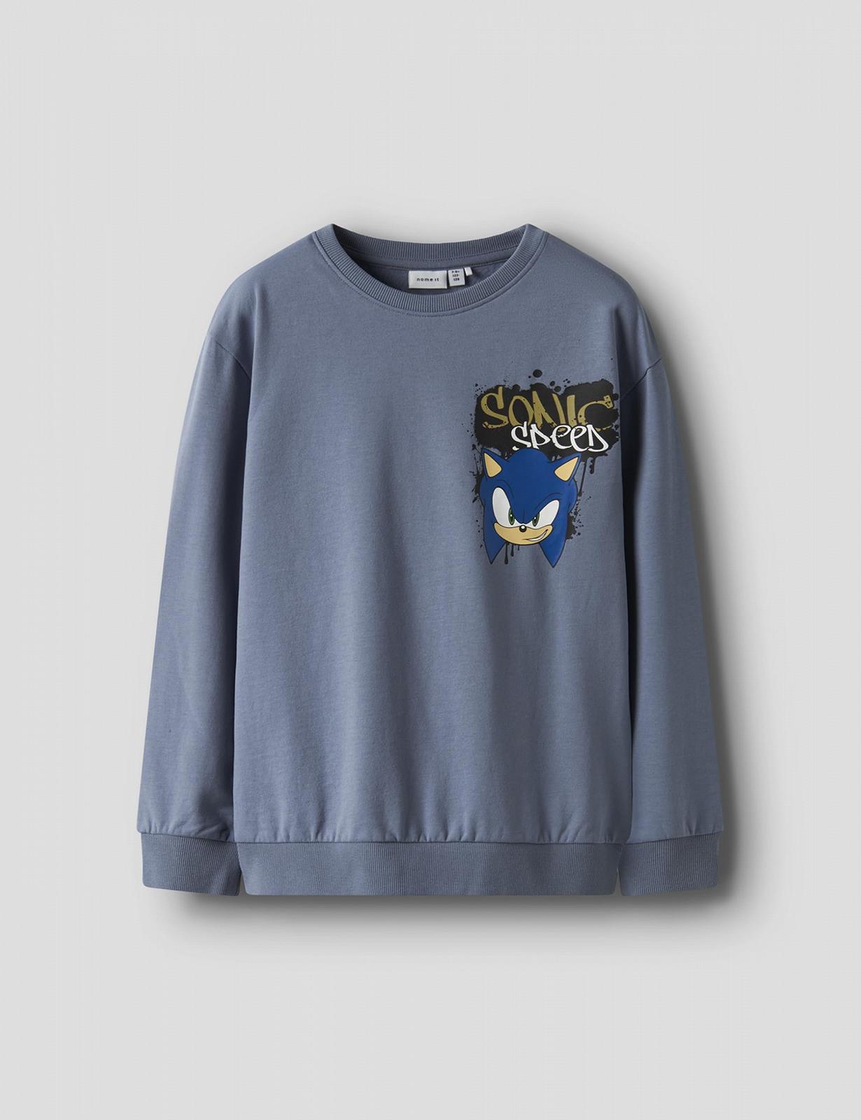 Свитшот NAME IT Nkmnair Sonic Nreg Bru Sky, фото №3