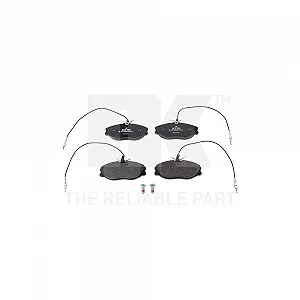 Комплект гальмівних колодок, дискове гальмо NK 223730 для CITROËN PEUGEOT, передній міст - Фото 1