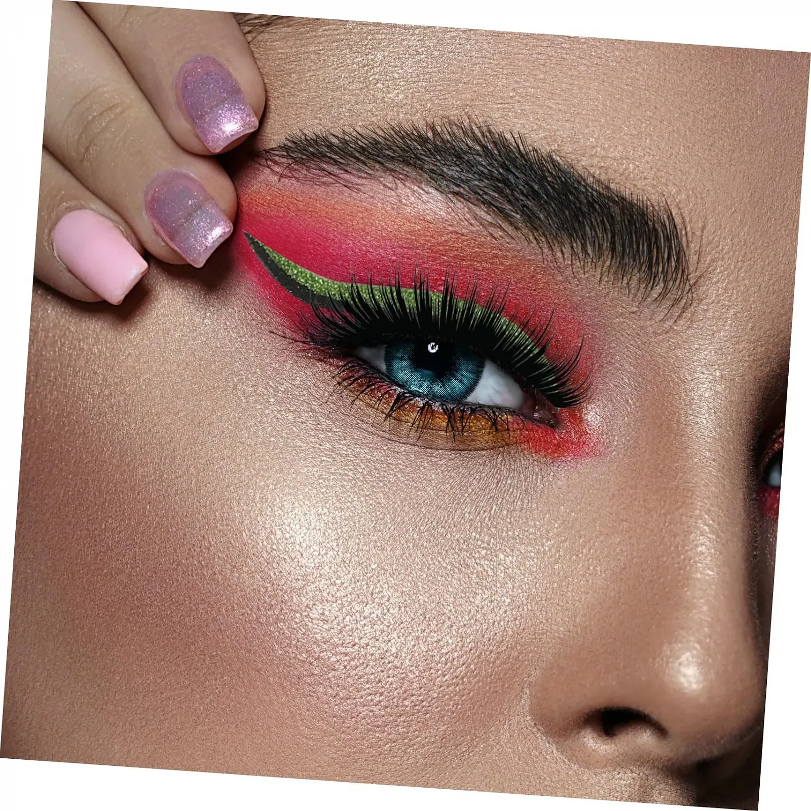 Накладні вії, макіяж очей, фото №4