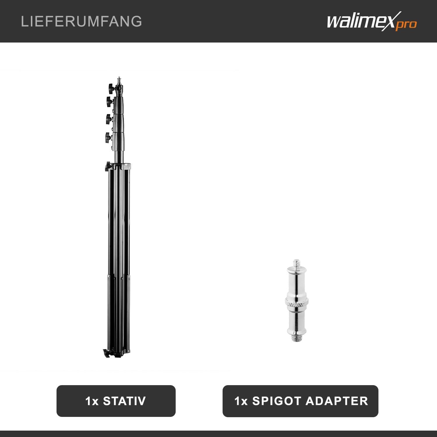 Штатив Walimex pro AIR 380 см Deluxe, фото №4