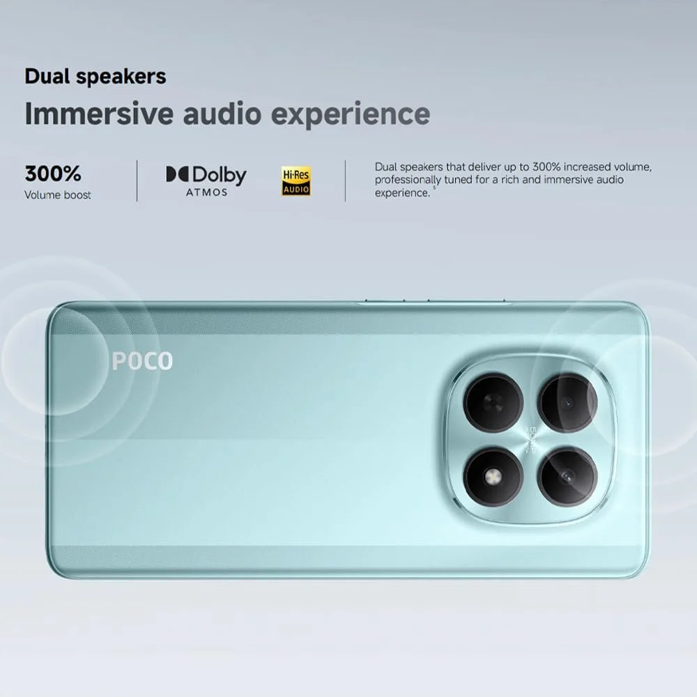 Смартфон Xiaomi POCO M8 5G 8/512GB IP66 5520mAh 6.77" 120Hz 45W No NFC Green, фото №4