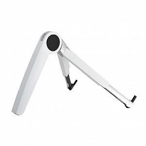 Подставка для ноутбука треугольная алюминиевая складная регулируемая стабильная подставка для охлаждения ноутбука держатель для планшета белая - Фото 1