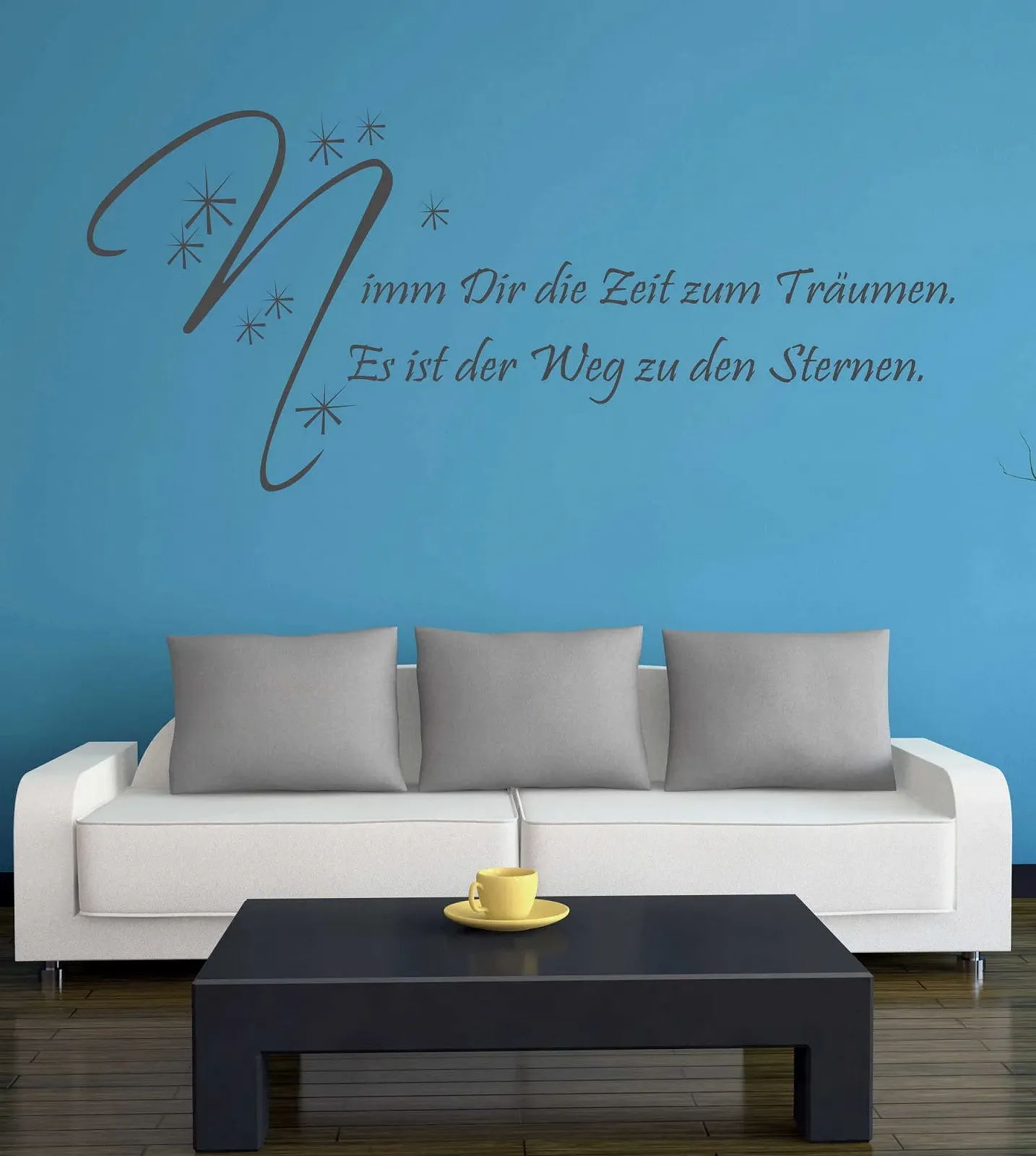 Наклейка на стену A464 Time to Dream 90 x 41 см антрацит, фото №2