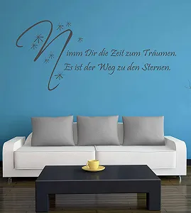 Наклейка на стіну A464 Time to Dream 90 x 41 см антрацит synthetic.ua - Фото 1