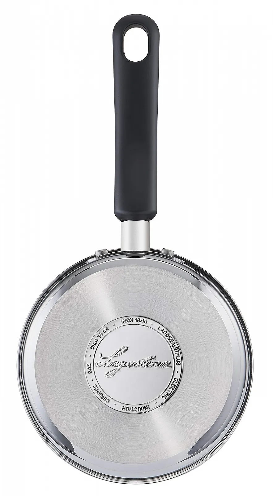 Ківш Lagostina Pratica 14 см з довгою ручкою для індукції нержавіюча сталь сіра, фото №3