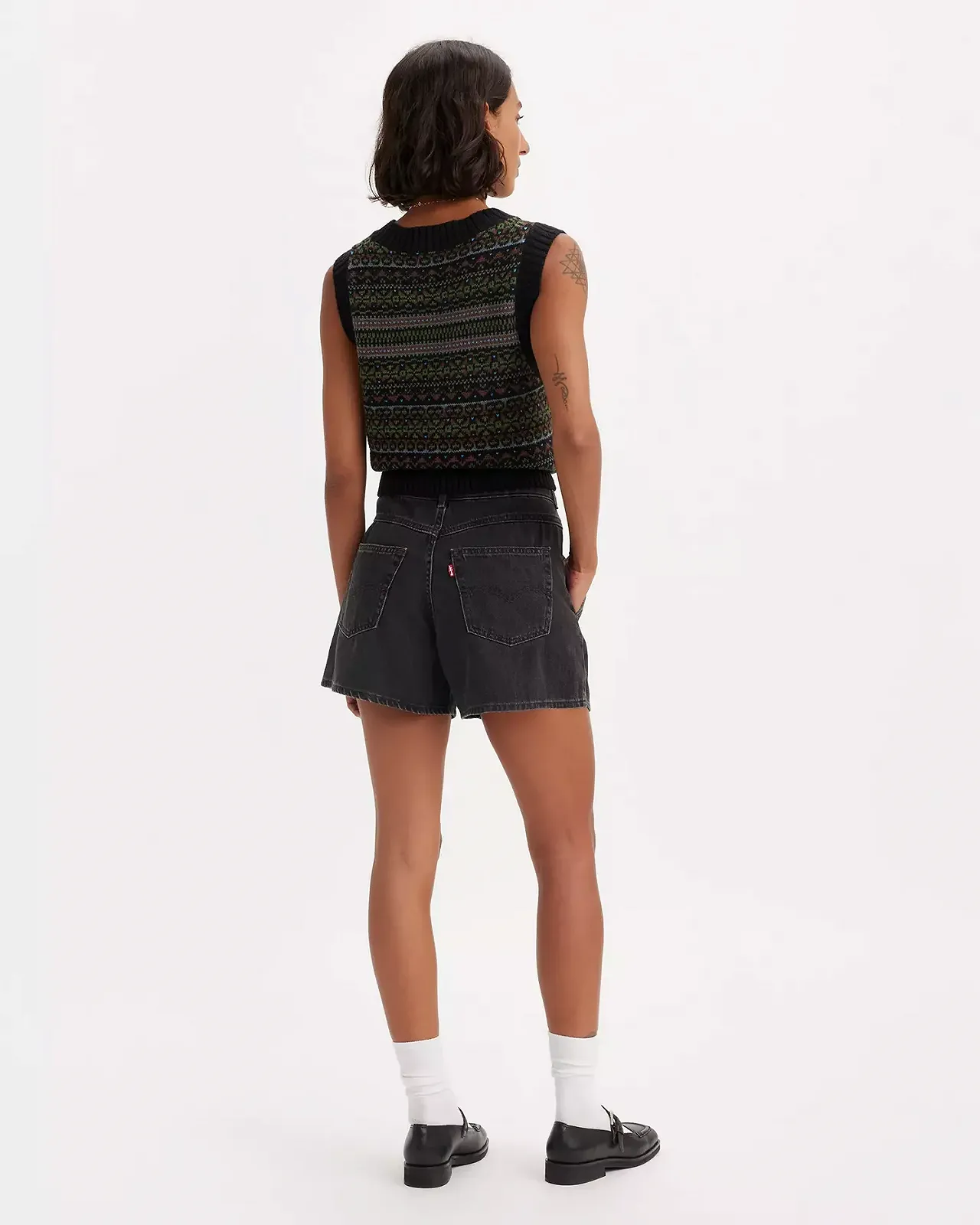 Женские джинсовые шорты Levis - Featherweight Mom Short Chaos To Couture  - 24, фото №3