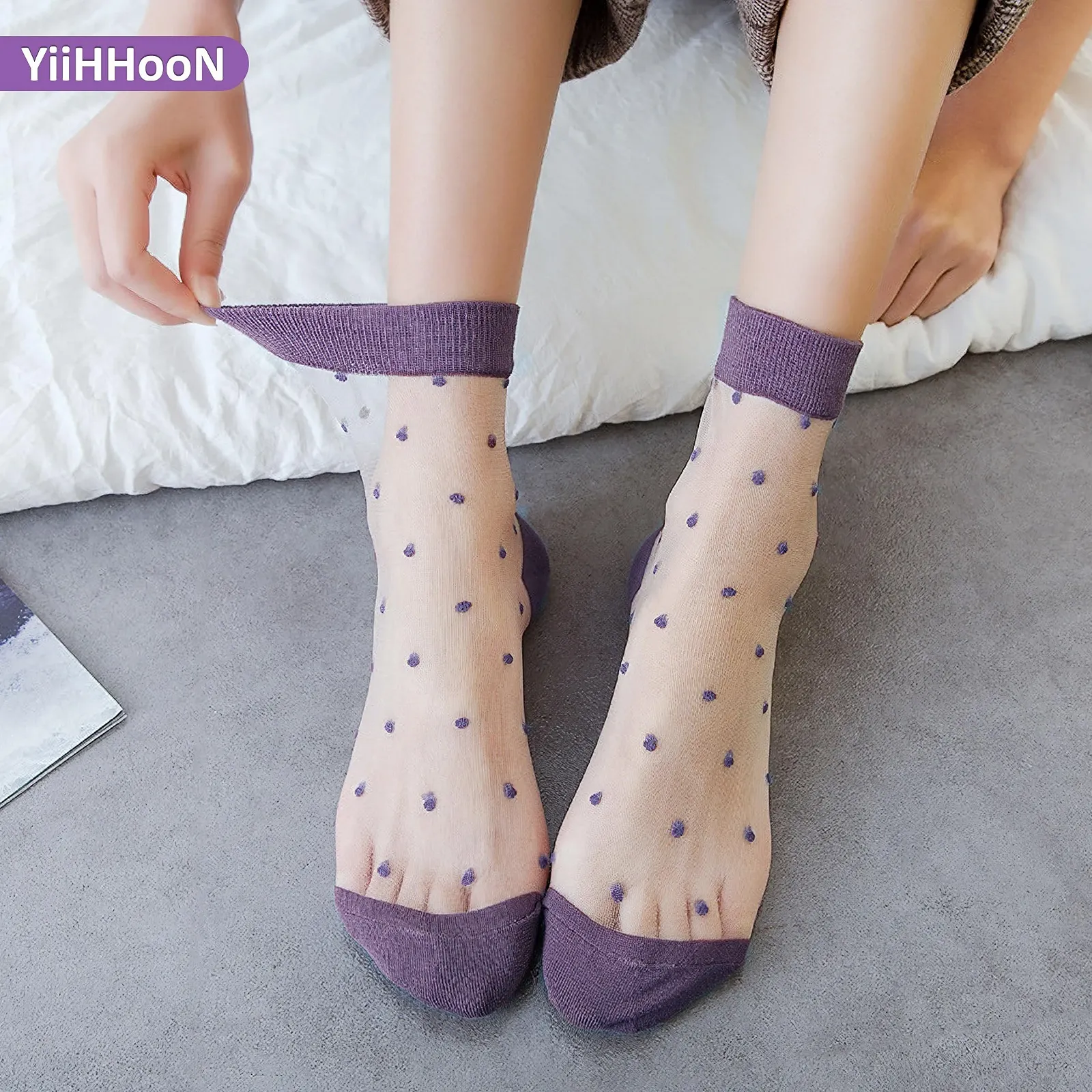 Жіночі прозорі шкарпетки Універсальний розмір, фото №4 Жіночі прозорі шкарпетки Універсальний розмір, фото №4