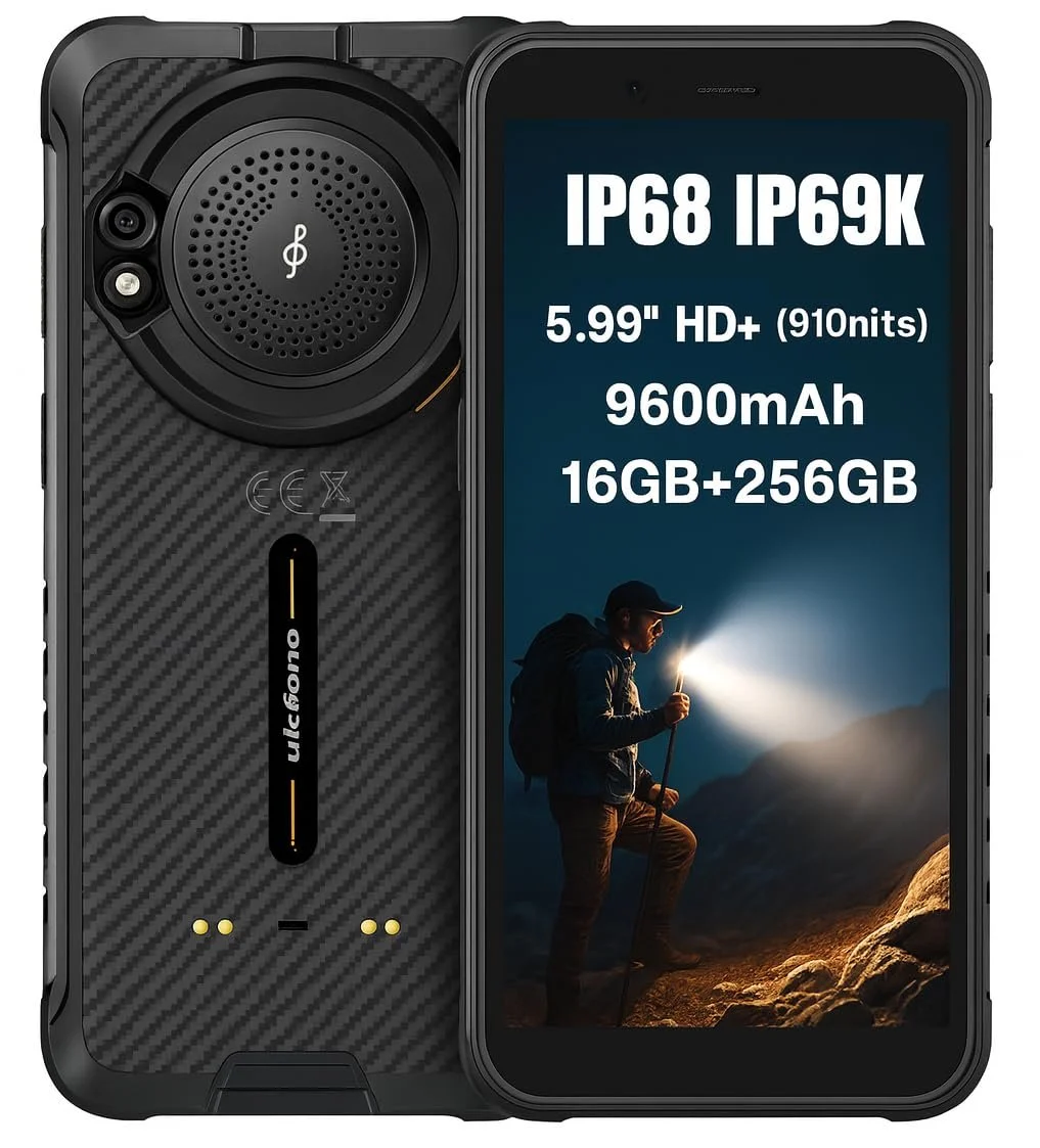 Защищенный смартфон Ulefone RUGKING AI Android 15 126 дБ 9600 мАч 50 MP 16 GB + 256 GB 5.99 дюймов IP68 IP69K NFC, фото №1