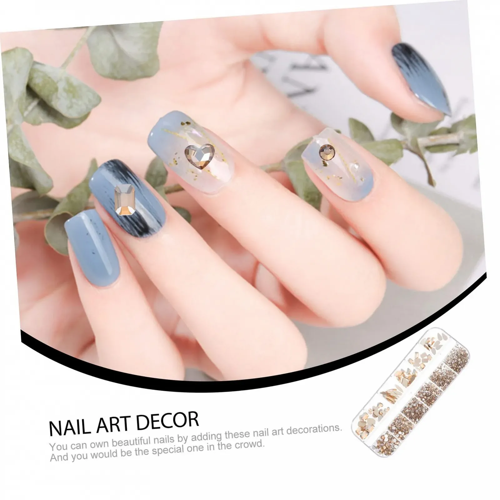 Стрази Healeved Колір шампань аксесуари для манікюру, фото №4