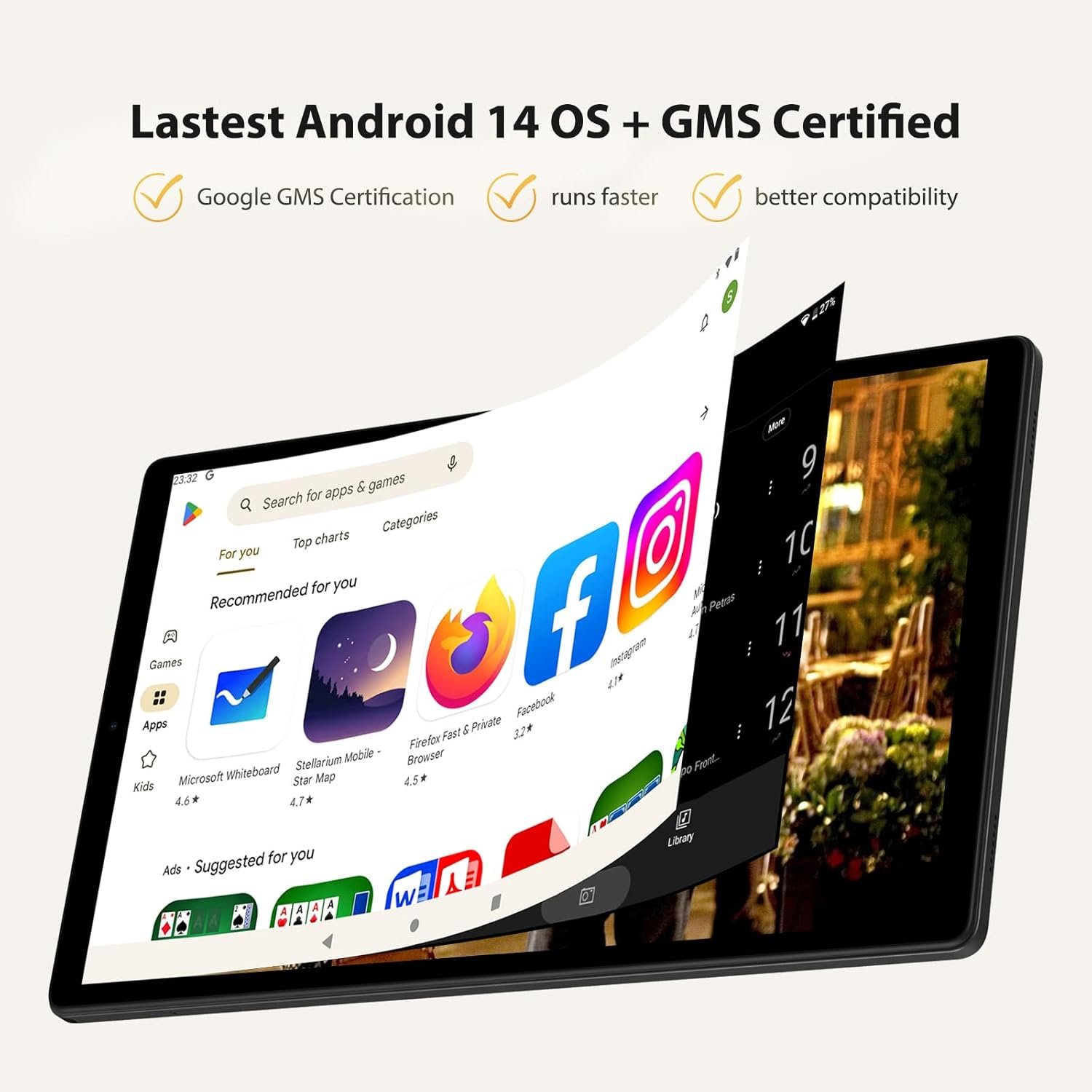 Планшет 10.1" Full HD MIXLURE M820 12+24/128Gb 4G 2-SIM 8 ядер Android 14 8000 mAh Чорний, фото №4