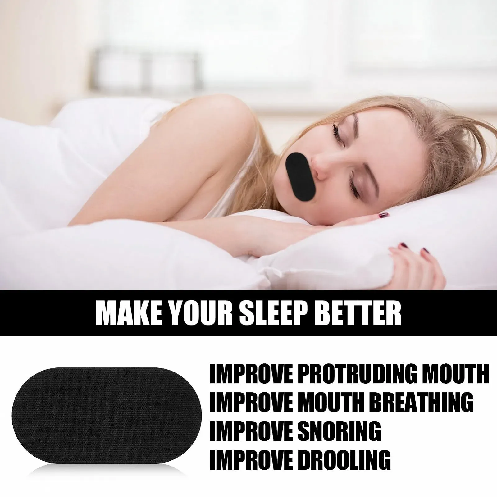 Пластирі від хропіння SRLWMYI 30 шт для рота для бороданів, для кращого сну та дихання, фото №4