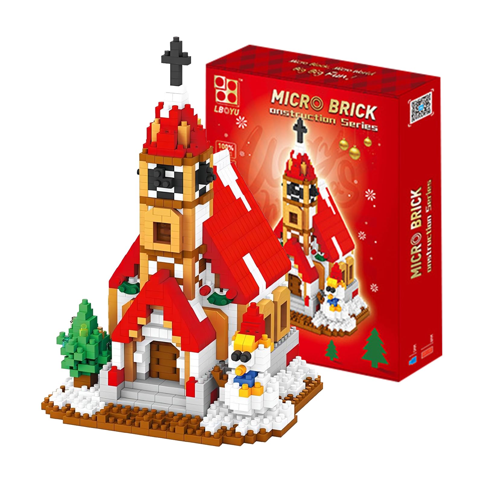 Блоки Christmas House 1800 деталей Рождественский набор для строительных блоков, фото №1