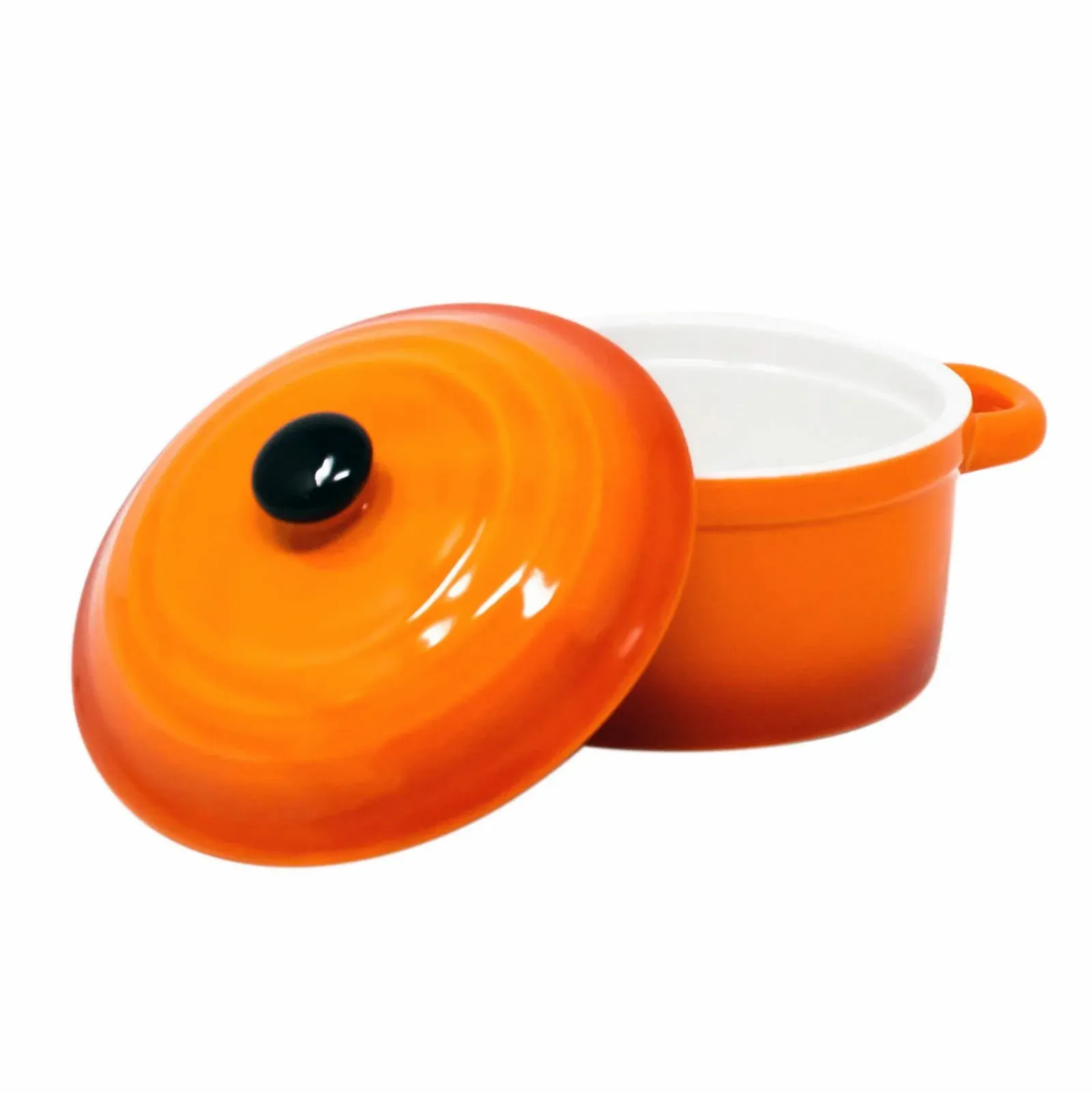 Кокотница ToCi Мини-керамическая 200 мл 10 x 5 см оранжевая красная, фото №7