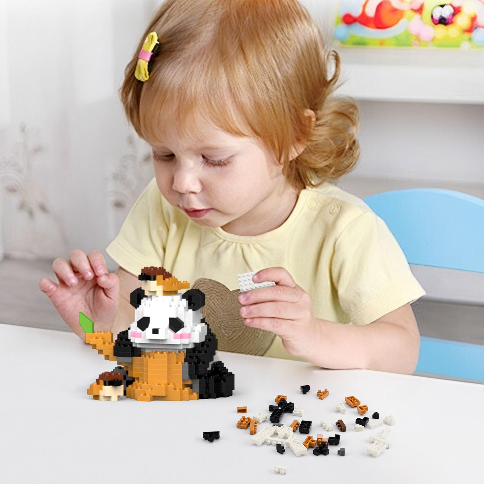 Набор AMONENZ 430 деталей Panda Mini Блоки Животные, фото №5