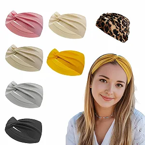 Набір з 7 еластичних пов'язок на голову для жінок - Фото 1