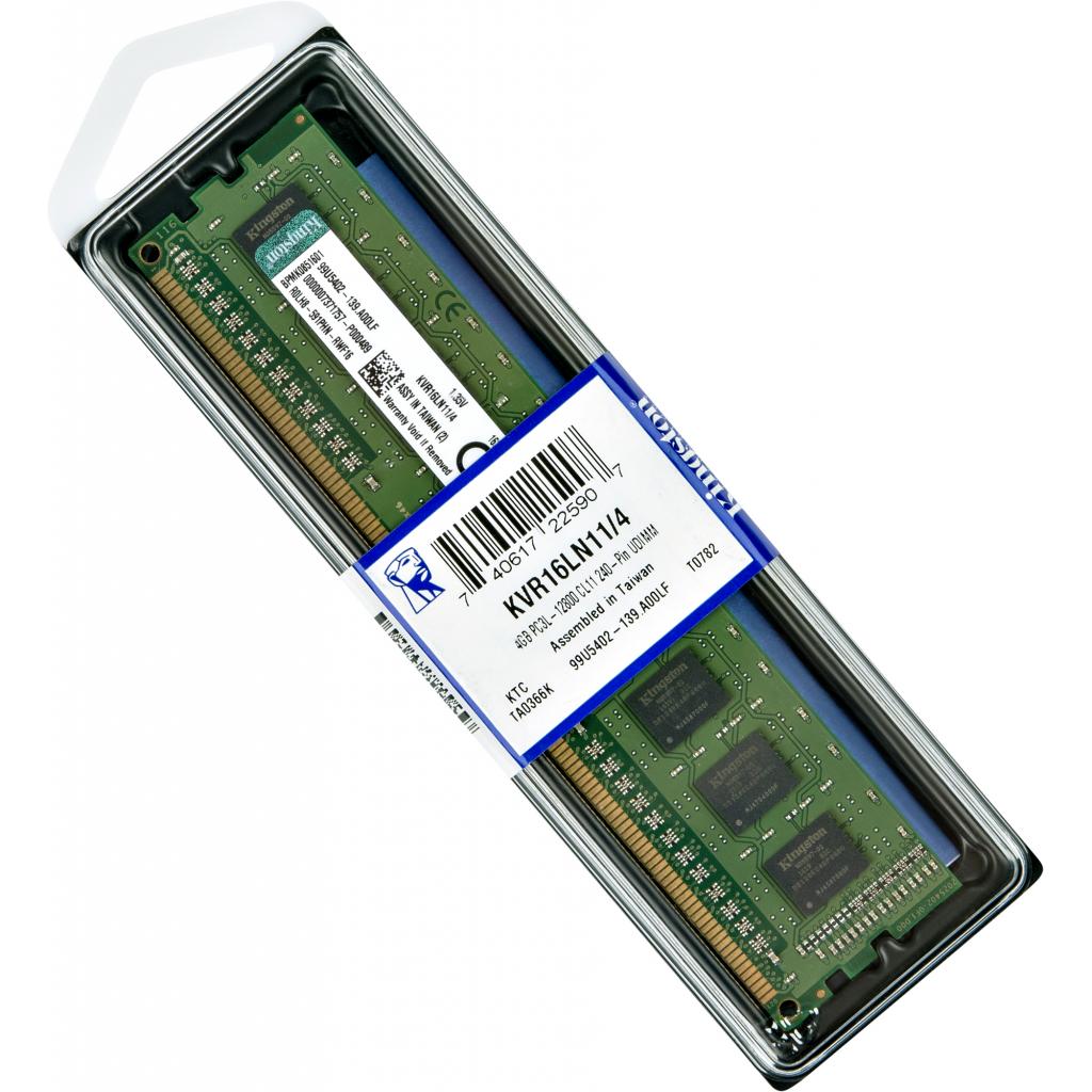 Оперативная память для ПК DDR3L 4GB 1600 MHz Kingston KVR16LN114, фото №5