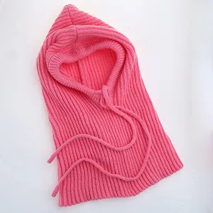 Вязаная шапка ISOLAY для защиты шеи из шерсти, зимняя теплая вязаная synthetic.ua - Фото 1