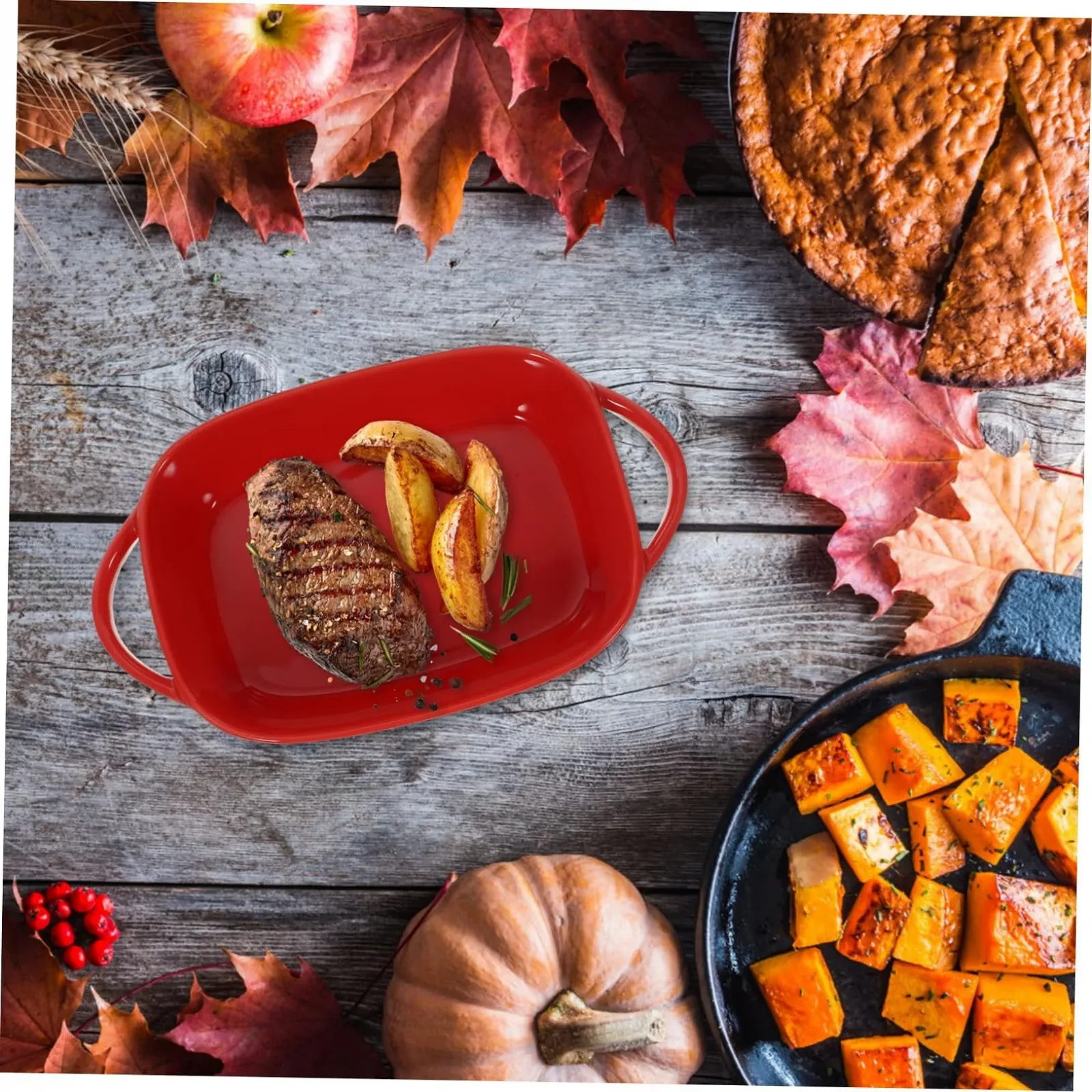 Форма для запекания SOIMISS керамическая с двойными ручками жаростойкая, фото №7