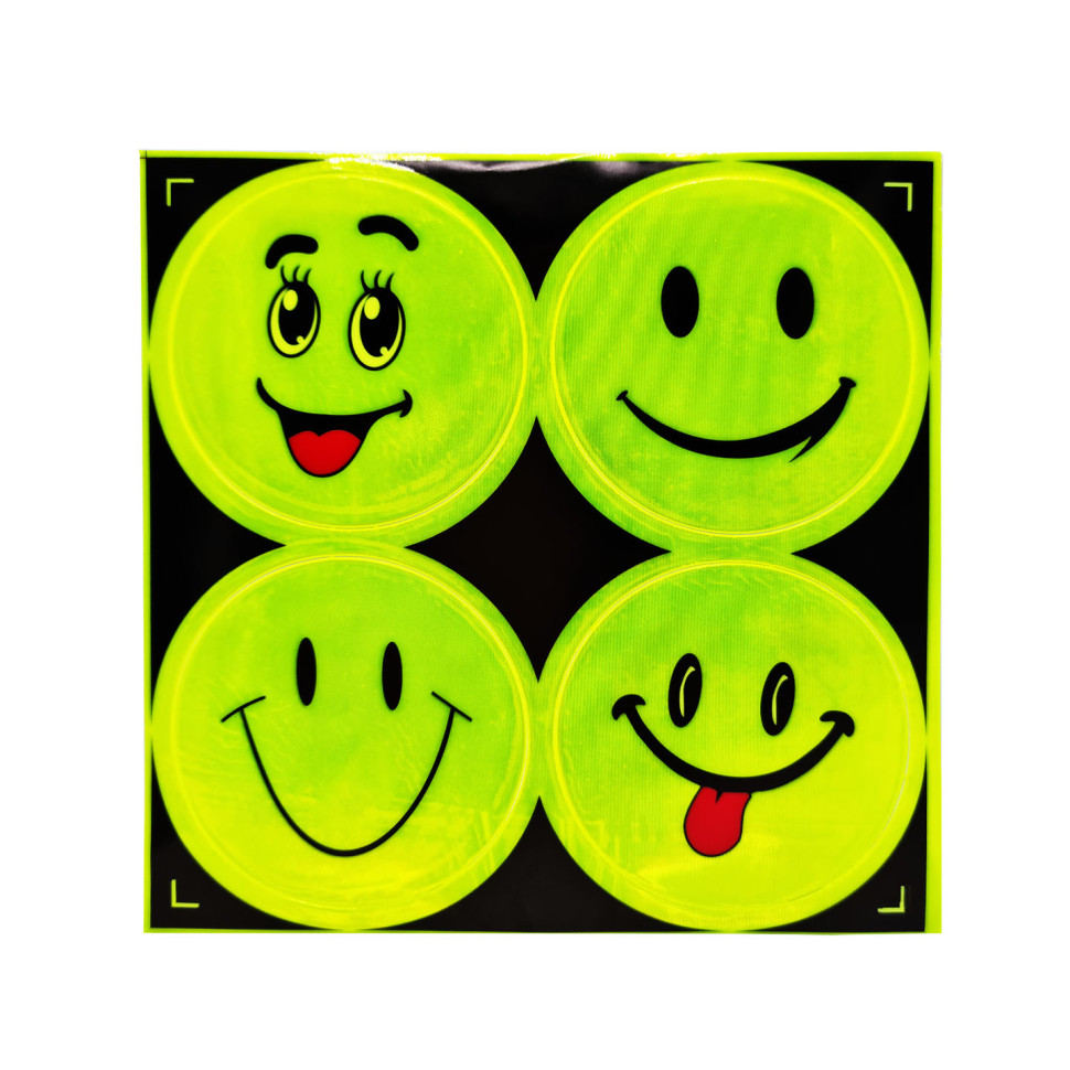 Наклейка світлоотражуючий Смайл 133SP світлоотражуючий стикер для дитячої одягу 4 штуки (Вид-5), фото №1 Наклейка світлоотражуючий Смайл 133SP світлоотражуючий стикер для дитячої одягу 4 штуки (Вид-5), фото №1