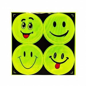 Наклейка світлоотражуючий Смайл 133SP світлоотражуючий стикер для дитячої одягу 4 штуки (Вид-5) - Фото 1